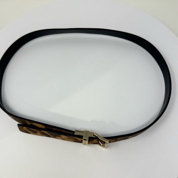 Michael Kors Leopard Print Leather Belt – Size Small main image 5